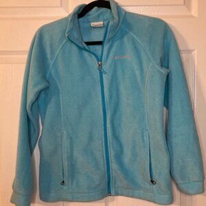 Columbia Girls' Benton Springs™ Fleece Jacket - Aqua Blue - Size L